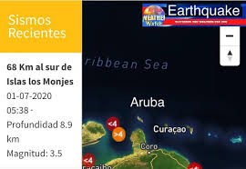 Temblor was in the news on apr 17, 2016. Un Temblor Di 3 5 M Awe Mainta 5 38 Am Aruba Weather Watch Facebook