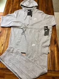 Nike sweat suits, nike tracksuits. Nike Sweatsuit Mens Xl Nwt Nike Hoodie And Joggers Size Xl Light Grey Sweatsuit Nike Sweat Suits Nike Tracksuit
