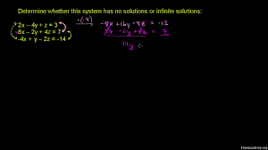 Solving Linear Systems With 3 Variables