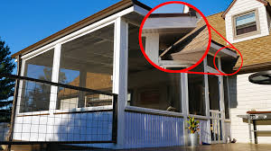 free standing roof for covered deck