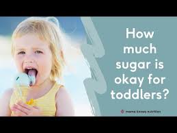 how much sugar is okay for toddlers