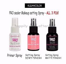 kleancolor makeup setting spray set