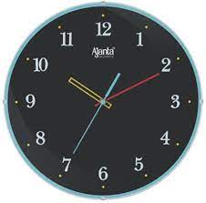 Ajanta Og Wall Clock Black With