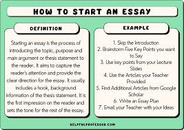 7 simple tips on how to start an essay