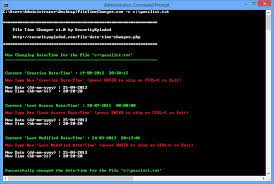 file time changer command line tool
