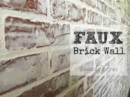 How To Faux Brick Wall Sawdust 2