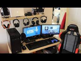 my gaming setup my pc xbox one ps4