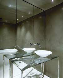 Bathroom With Mirrored Accent Wall