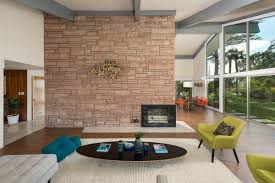 Living Room Two Sided Fireplace Design