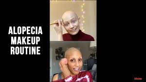 alopecia makeup routine you