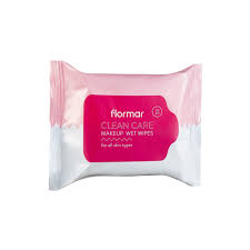 flormar clean care makeup wet wipes x20
