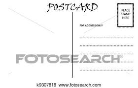 Stock Illustration Of Empty Blank Postcard Template K9307818