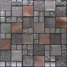 Stunning Silver And Copper Mosaic Tiles