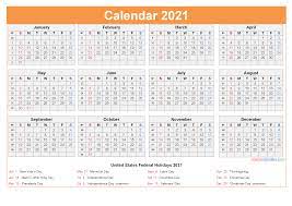 6 months / half a year per page; Free Printable 2021 Calendar With Holidays As Word Pdf