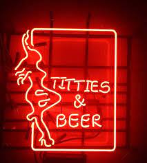 New Beauty Live Nudes Titties And Beer Neon Sign 24