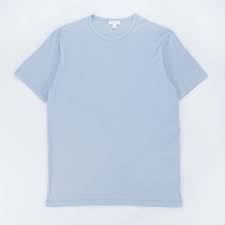 Sunspel Ss Classic T Shirt Light Indigo