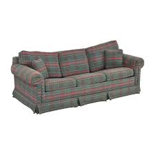 century furniture plaid sleeper sofa