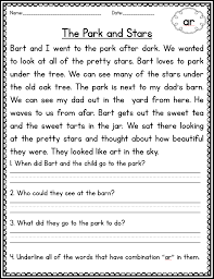 This reading comprehension resource was created for kindergarten and first grade students. Phonics Passages Comprehension Passage Phonics Passages Word Family Worksheets