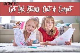 how to get ink stains out of carpet