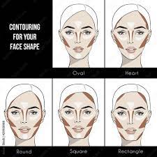 face shape stock vector