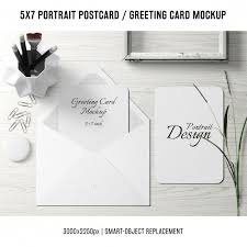 Greeting Card Mock Up Psd File Free Download