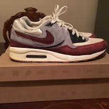 Nike Air Max Light X Size Uk 9 Burgundy Used With Depop