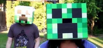how to build a minecraft creeper head