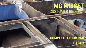 mg midget complete floor pan