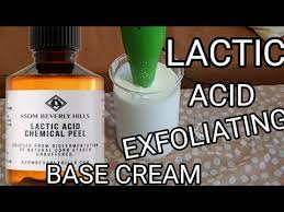 exfoliating lactic acid base cream