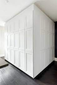 tall kitchen pantry cabinets create a
