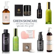 my green skincare routine am pm