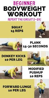 bodyweight exercises for beginners