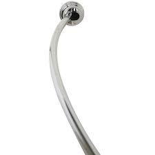 Signaturehardware.com has been visited by 10k+ users in the past month Zenna Home Neverrust 72 Stainless Steel Tension Mount Curved Shower Curtain Rod At Menards