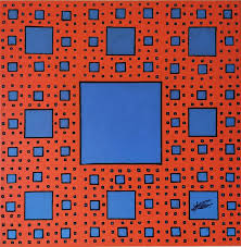 fractal sierpinski carpet painting by