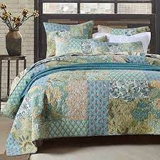 Qucover Patchwork Bedspreads Quilt Set