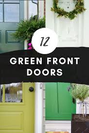 12 homes with a green front door