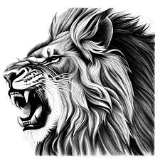 roaring lion graphic creative fabrica