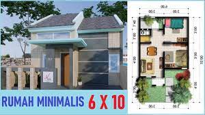 Desain denah rumah ukuran 6x10 3 kamar tidur. Desain Rumah Minimalis Sederhana 6x10 Desain Rumah Minimalis