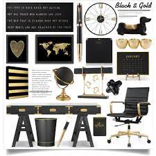 black and gold office decor ideas off