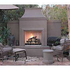 American Fyre Designs Grand Petite Cordova 127 Free Standing Outdoor Gas Fireplace Black Lava Key Valve On The Left Gas Source At The Back