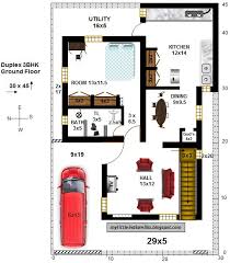 Duplex House 3bhk 30x45 West Facing