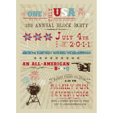 All American 4th Of July Bbq Party Printable Invitation