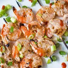 Grilled Bang Bang Shrimp Skewers Julie S Eats Treats gambar png