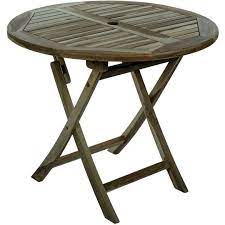 Round Folding Garden Table 90 Cm In