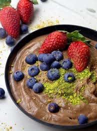vegan chocolate protein smoothie bowl