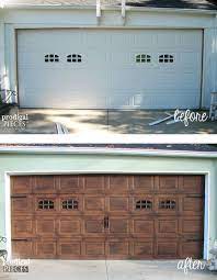 Faux Wood Garage Door Tutorial