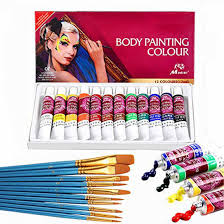 getuscart face paint kit 12 colors