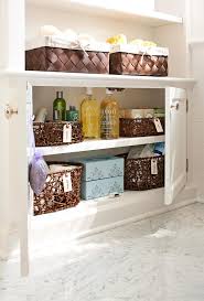 organize bathroom cabinets