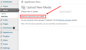 how to increase upload size in