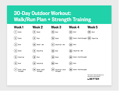 walk run interval training plan